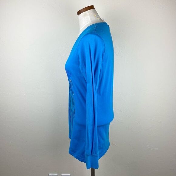 Vintage Harley Davidson Long Sleeve Tee - Blue & Purple - Picture 4 of 6